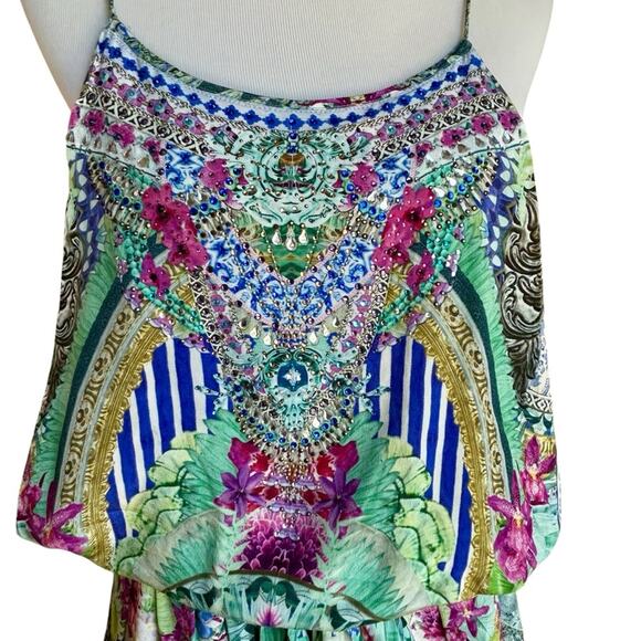 Camilla The Bahia Bliss Shoestring silk Playsuit sz M - Picture 4 of 14